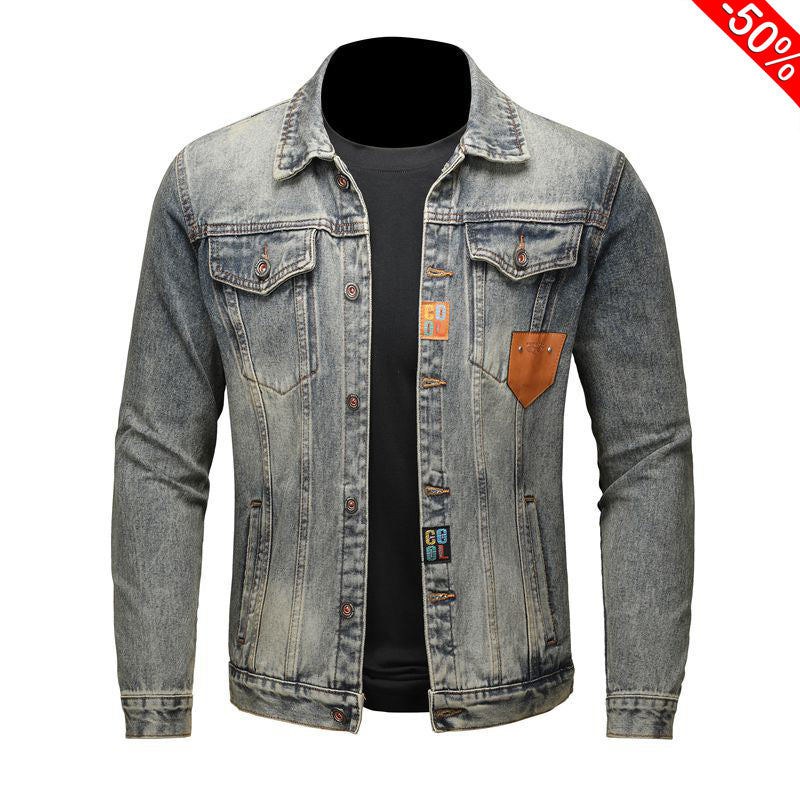 SOLA-DSQ2 New Ietter Man Denim Jacket