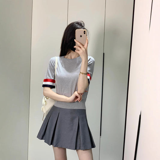 Women's Double Sleeve Label Shirt(复制) THOM TREND