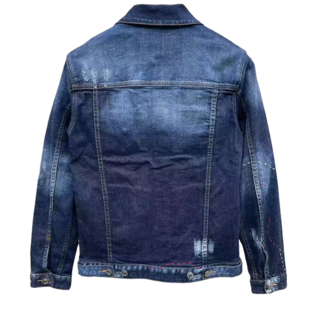 DSQ2 2024ss Man Hole Denim Jacket