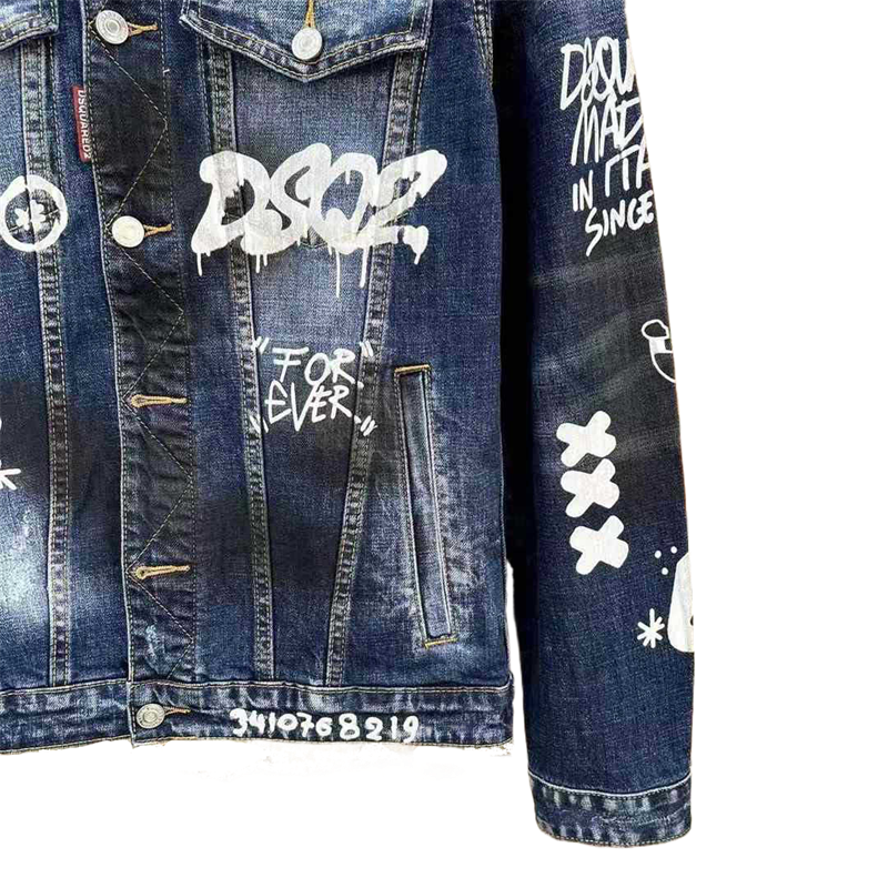 DSQ2 2024ss Man Letters Denim Jacket