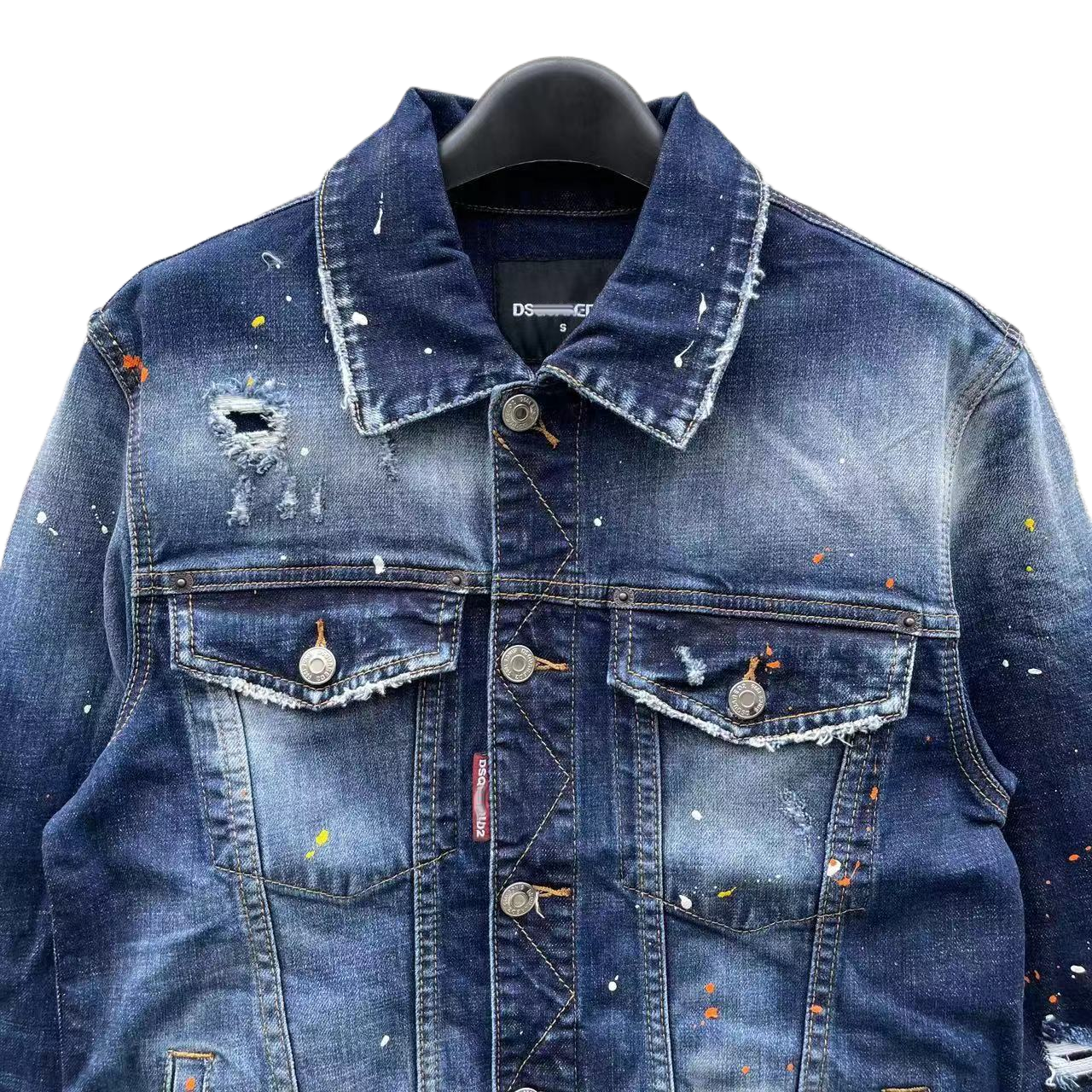 DSQ2 2024ss Man Hole Denim Jacket