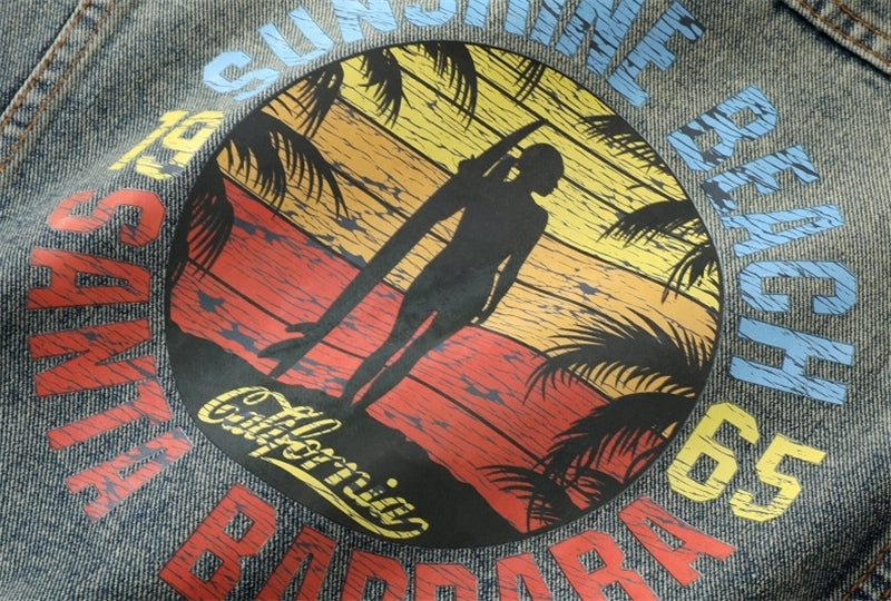 SOLA-DSQ2 New Man Ietter Denim Jacket