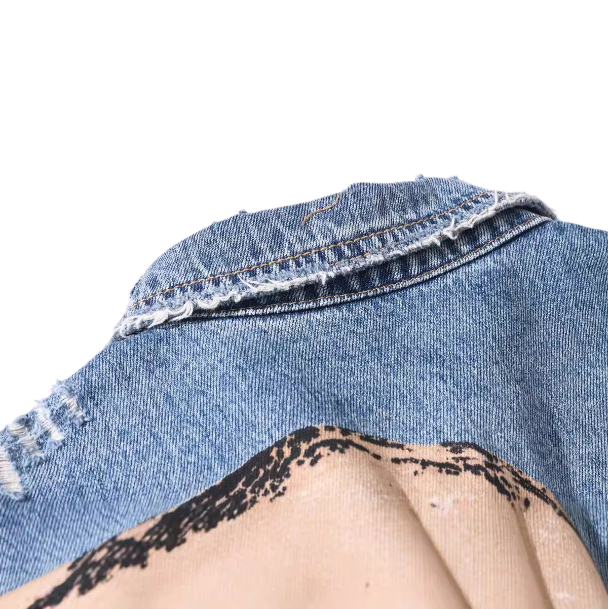 SOLA-DSQ2 2024ss Skull Denim Jacket