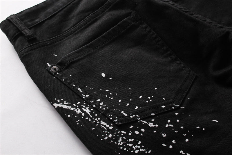 SOLA-DSQ2 2024ss Letter Hole Jeans