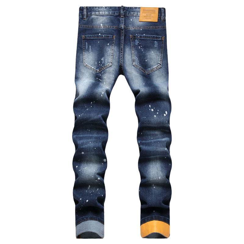 SOLA-DSQ2 New Man Letter Jeans