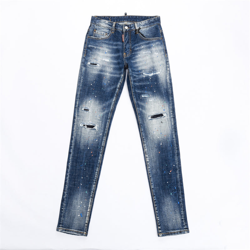 SOLA-DSQ2 New Ink Splash Jeans