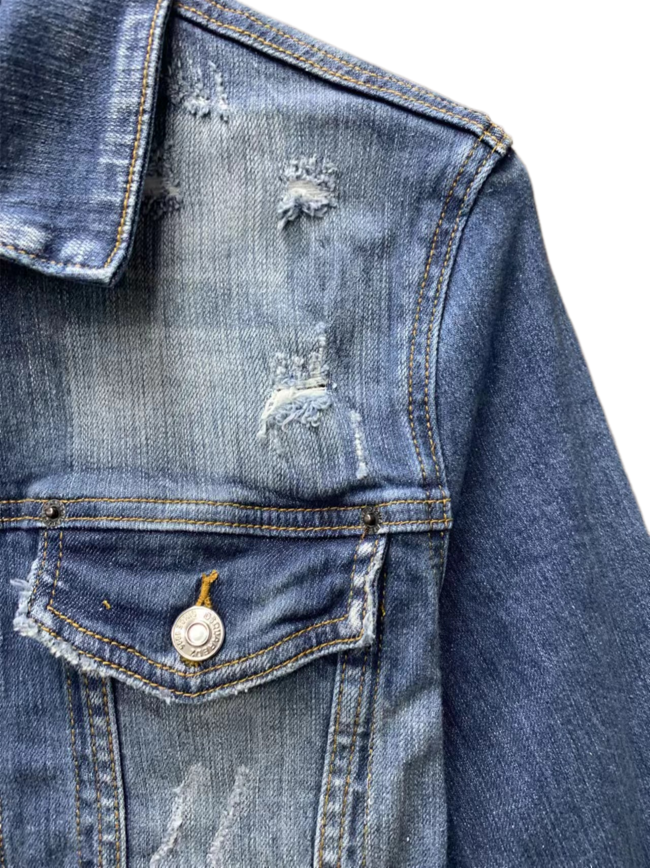 DSQ2 2024ss Man Hole Denim Jacket