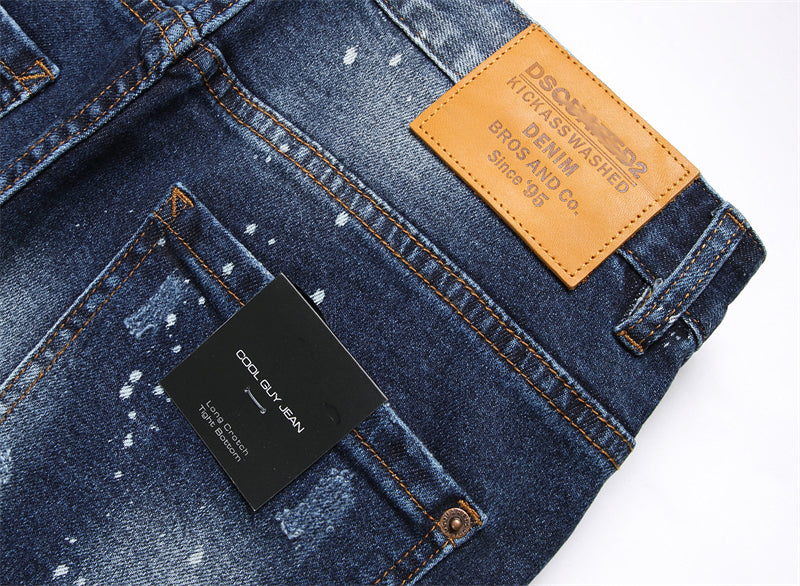 SOLA-DSQ2 New Man Letter Jeans