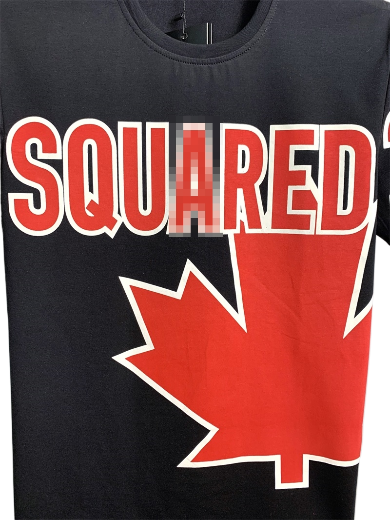 New-D2 Maple Leaf LOGO Cotton T-shirt