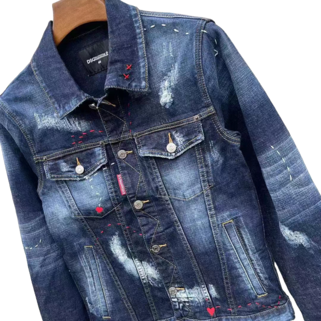 DSQ2 2024ss Man Hole Denim Jacket