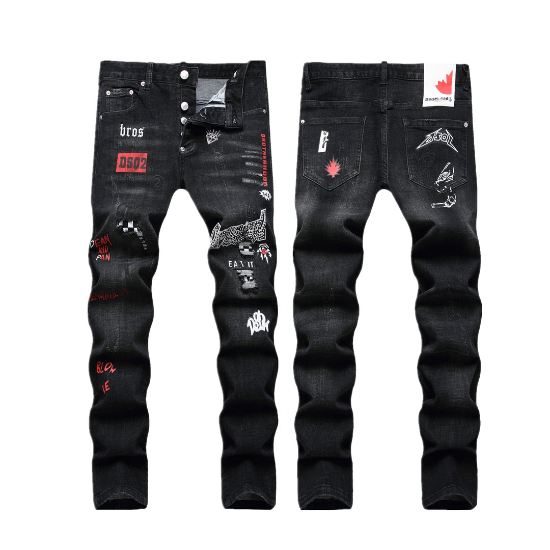 SOLA-DSQ2 hot diamond embroidery Jeans
