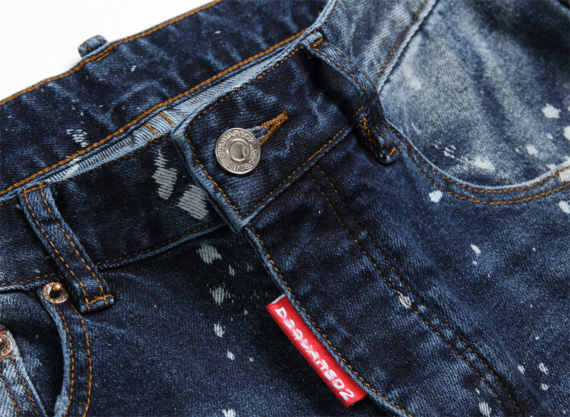 SOLA-DSQ2 New Man Letter Jeans