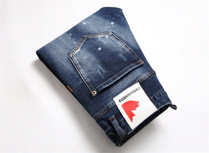 SOLA-DSQ2 New Man Letter Jeans