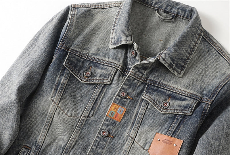 SOLA-DSQ2 New Ietter Man Denim Jacket