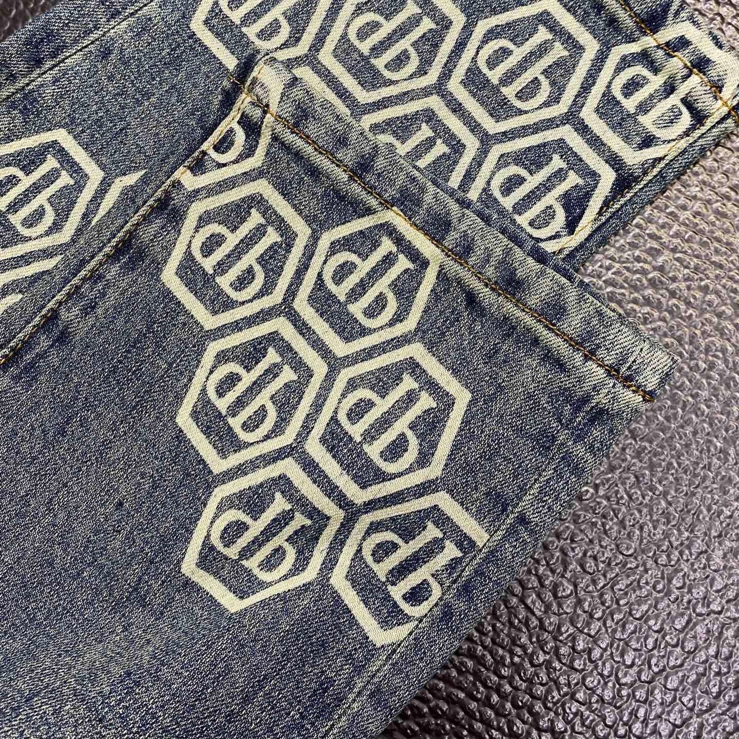 SOLA-PP Lettering Print Jeans