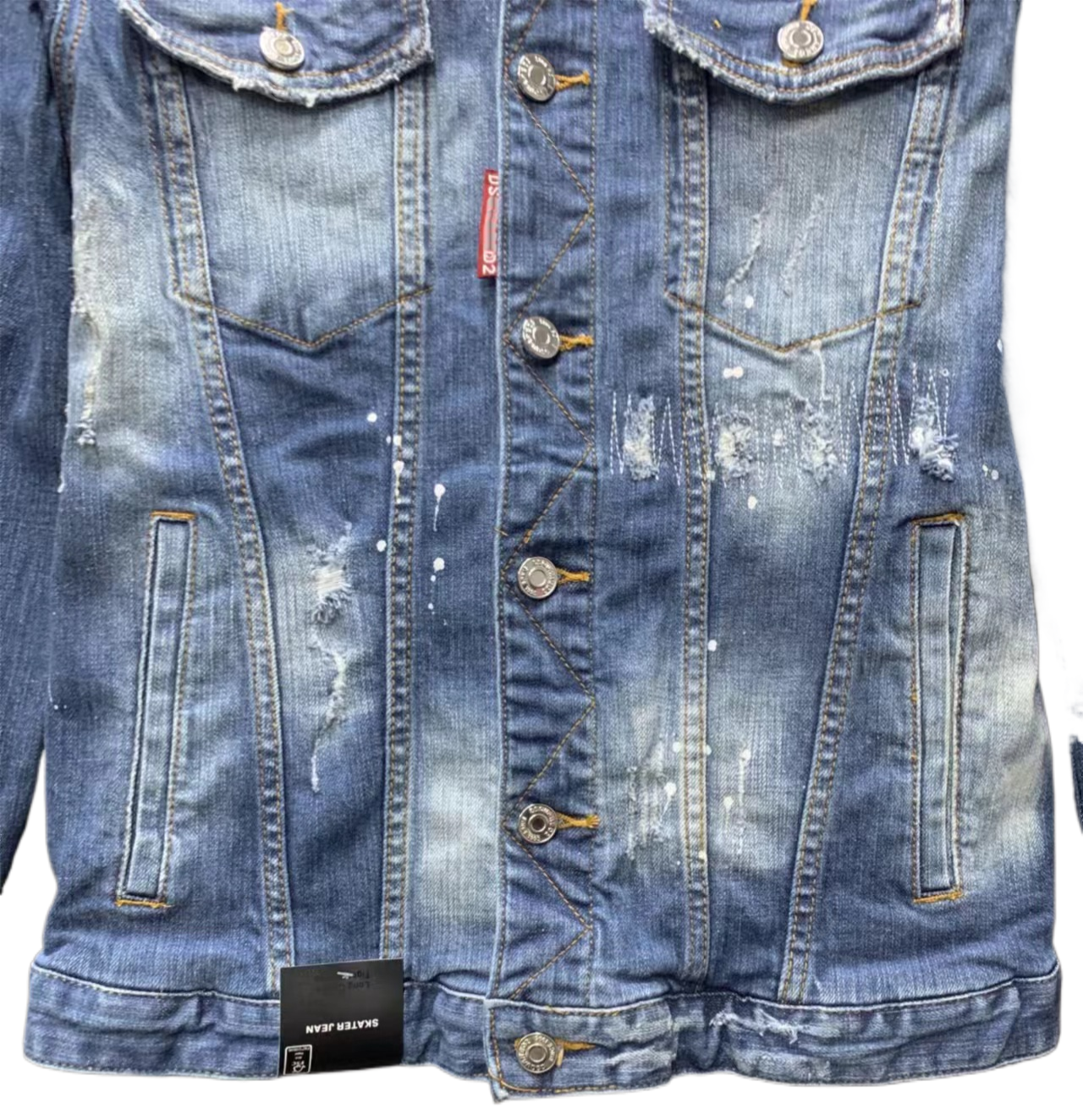 DSQ2 2024ss Man Hole Denim Jacket