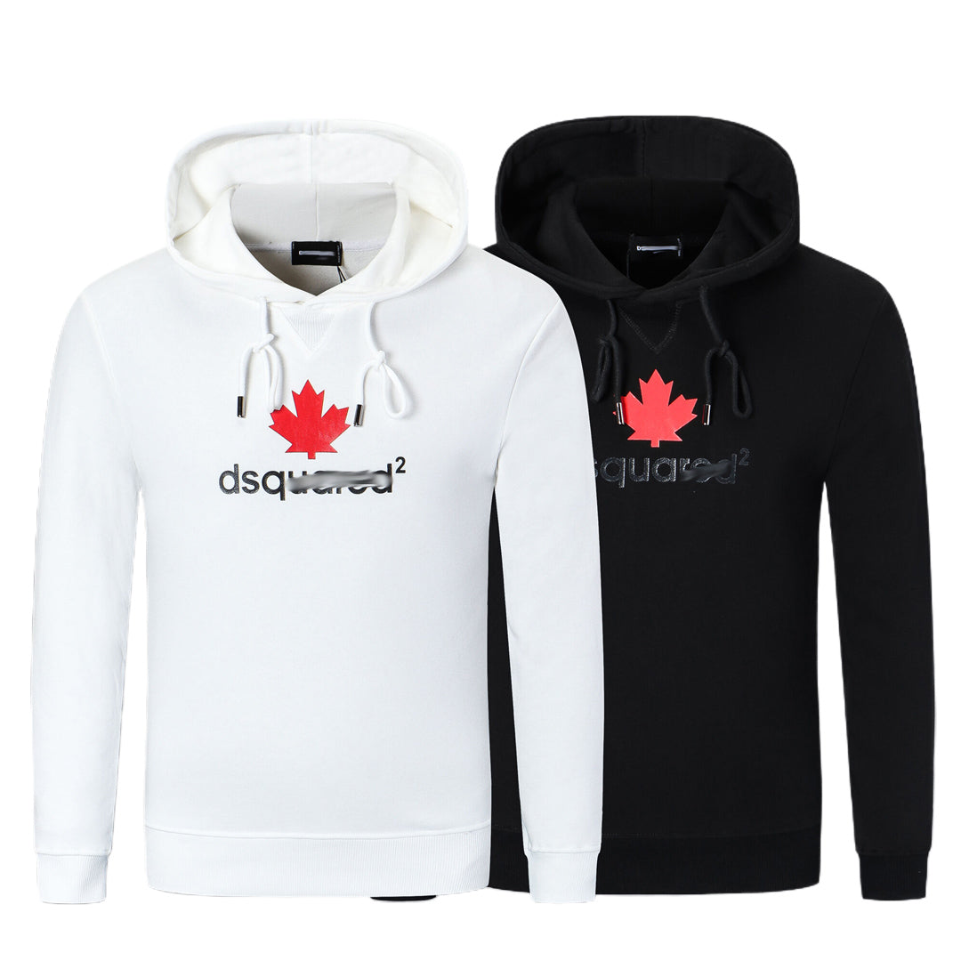 SOLA-DSQ2 24ss Printing Maple Leaf Hoodie