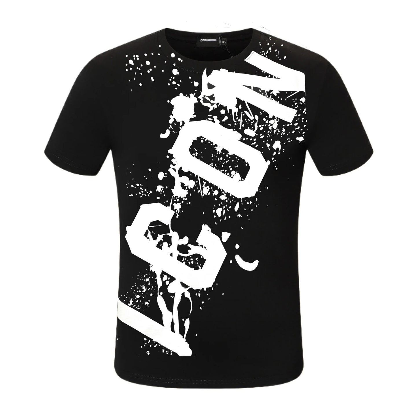 New-D2 Lettering Printed Cotton T-Shirt