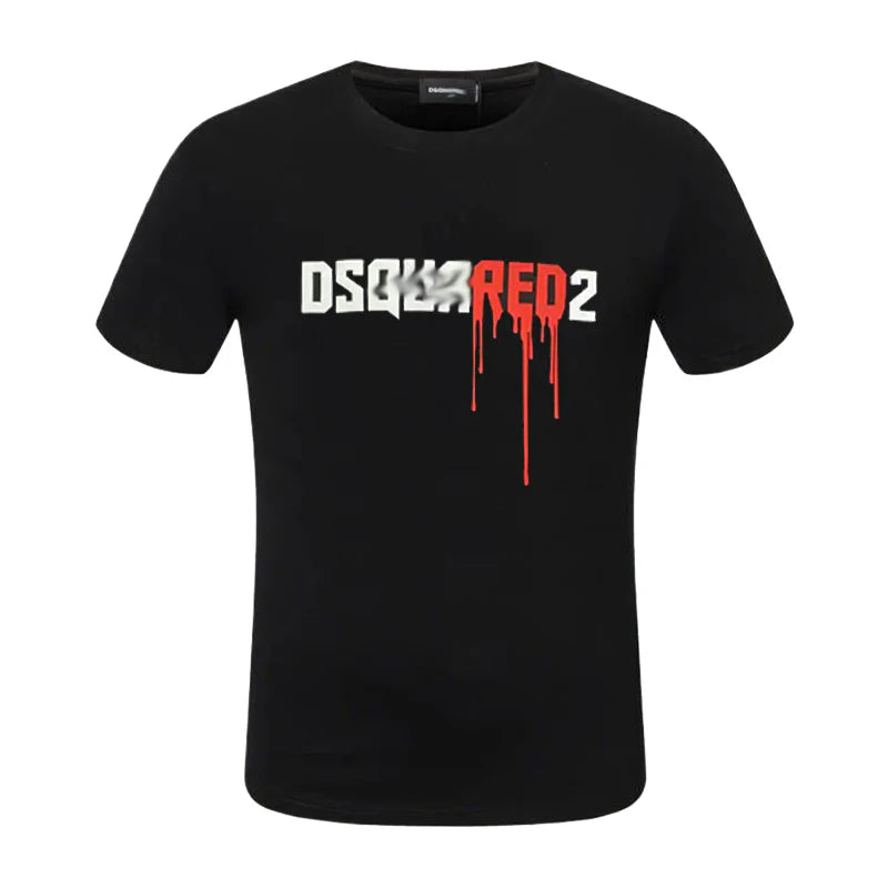 New-D2 Lettering Printed Cotton T-Shirt