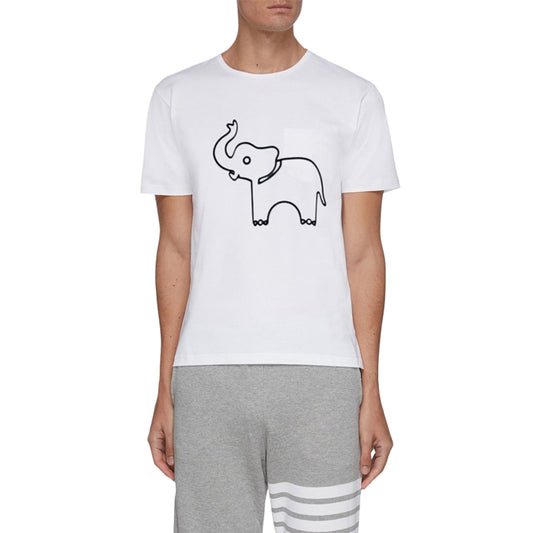 トム ブラウン エレファントプリントTシャツ