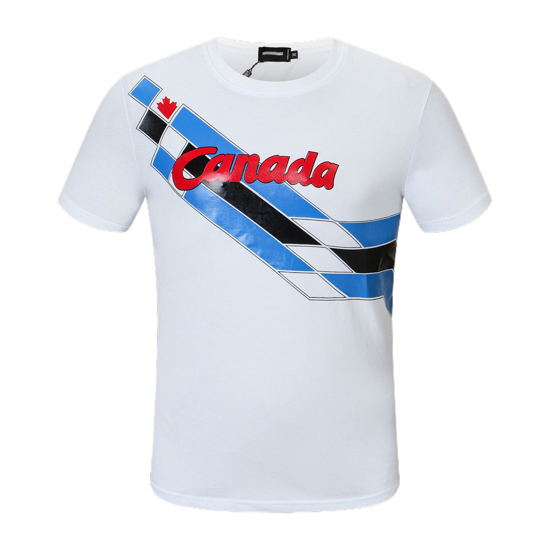 New-D2 Print 2024ss Cotton T-shirt