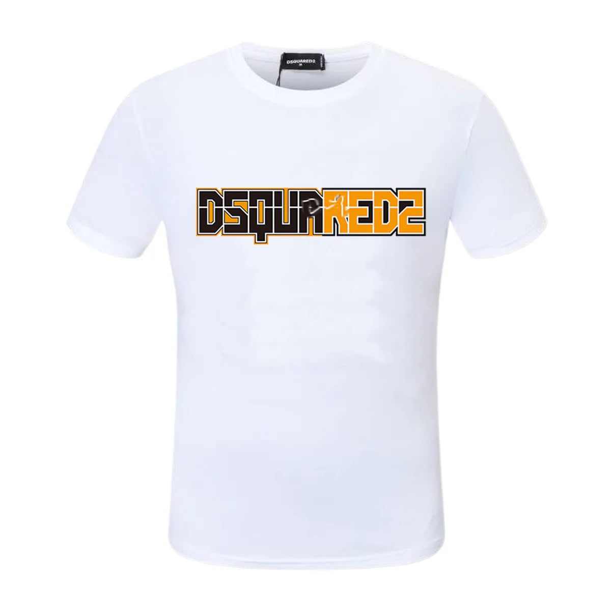 New-D2 Lettering Printed Cotton T-Shirt