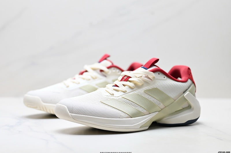 Adidas K81801650 Unisex Running Shoes #5 - Beige/Red - image 11