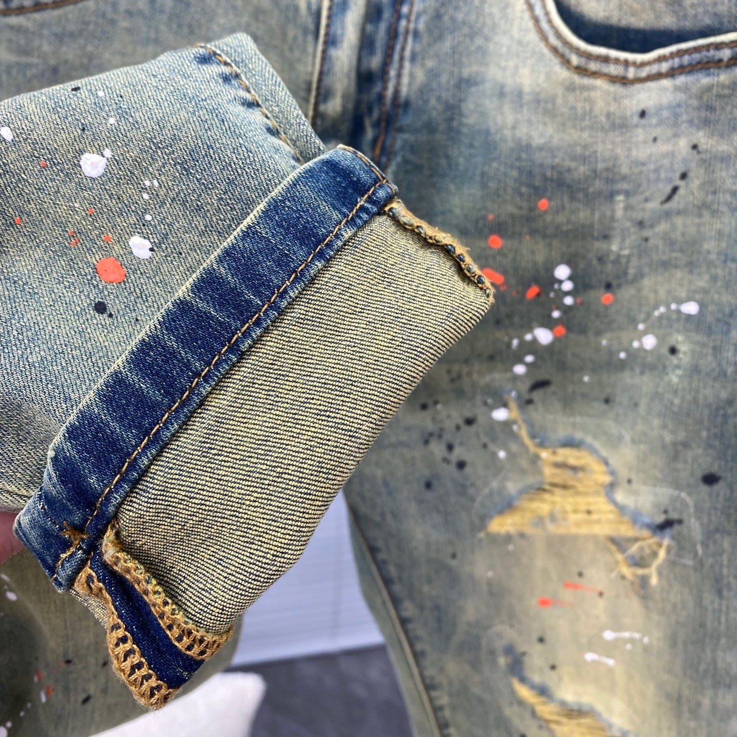 SOLA-PP Hole Jeans#30