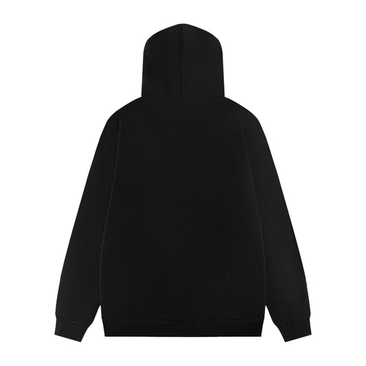 Balenciaga Graphic Print Loose Fit Hoodie — Single