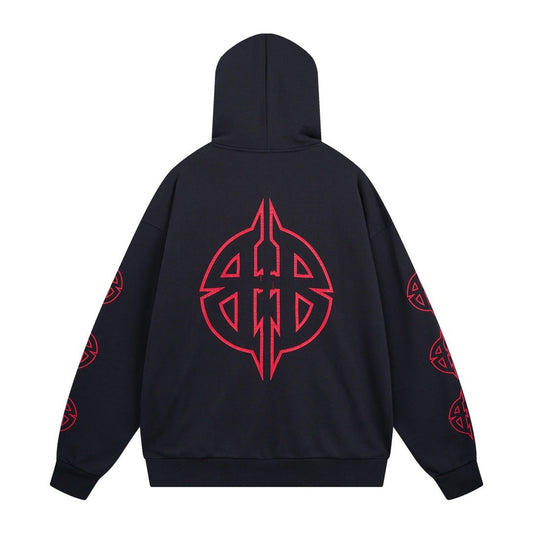 Balenciaga BB Logo Oversized Hoodie — Dark Edition