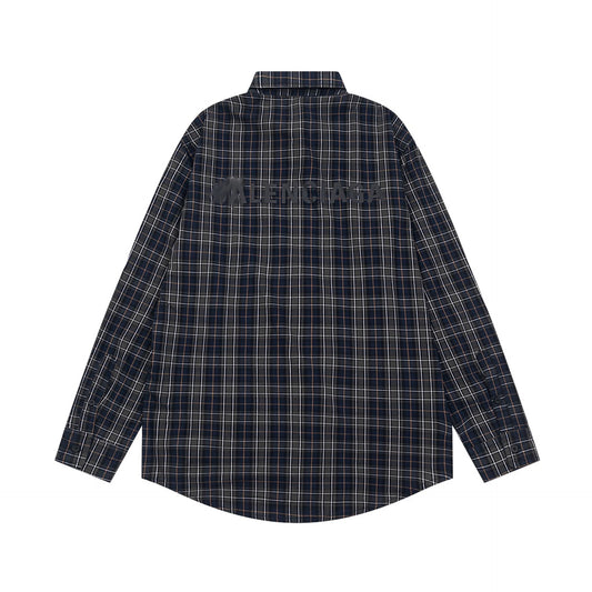2025SS Plaid Long-Sleeve Shirt