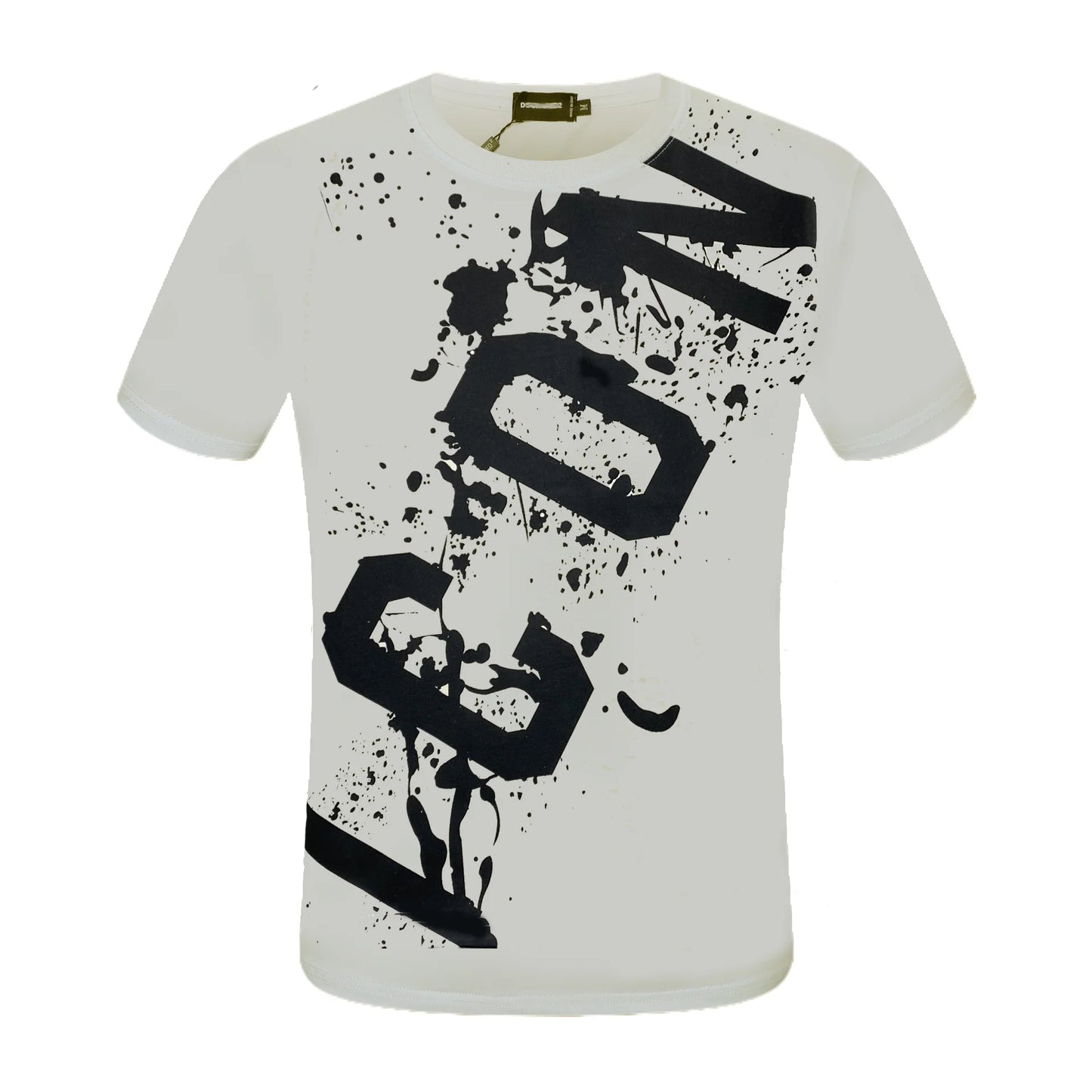 New-D2 Lettering Printed Cotton T-Shirt