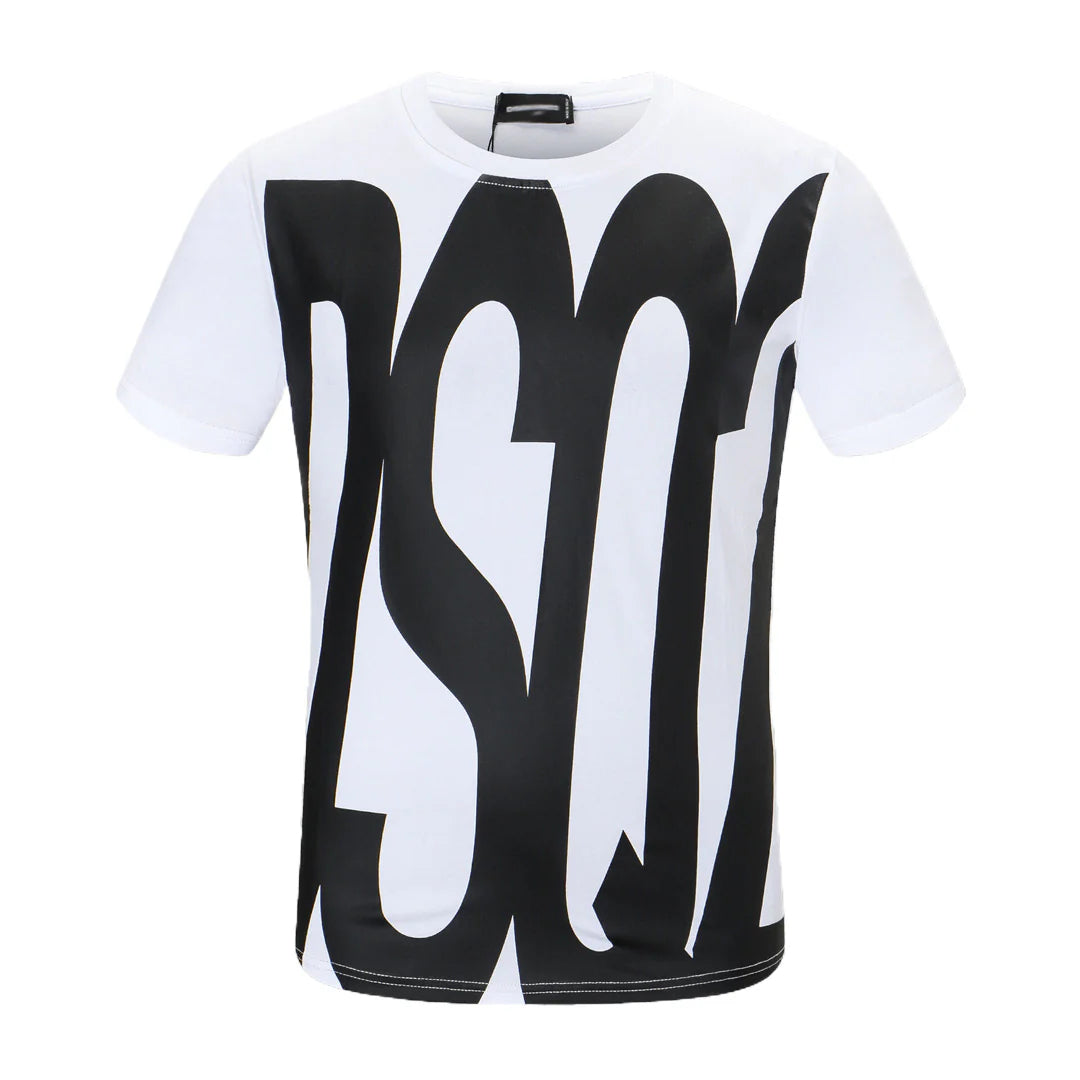 New-D2 Lettering Printed Cotton T-Shirt