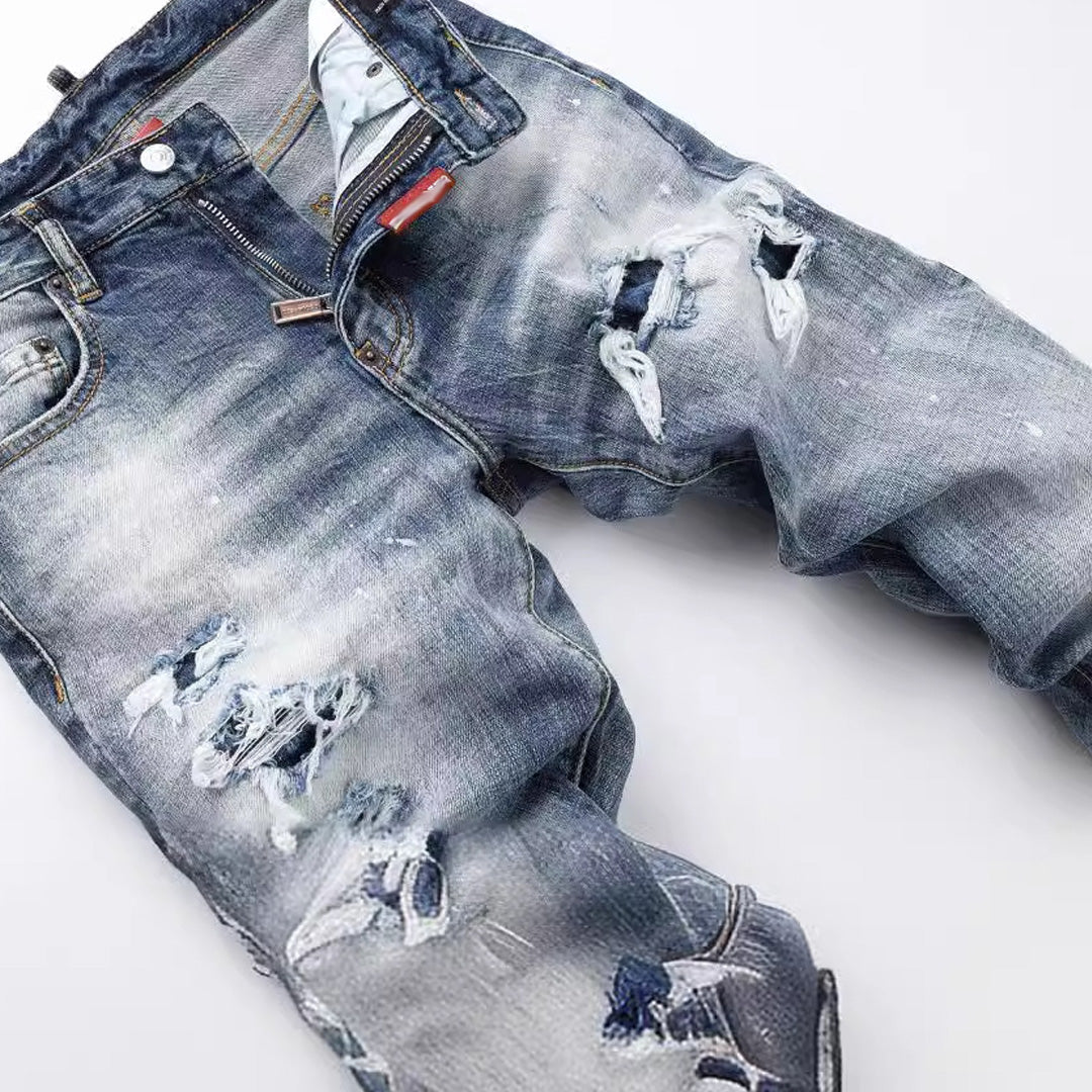 SOLA-DSQ2 Ink splash 2024ss Jeans