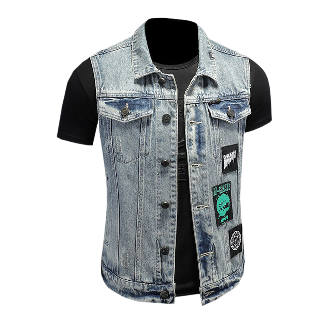 SOLA-DSQ2 24ss cowboy Denim vest