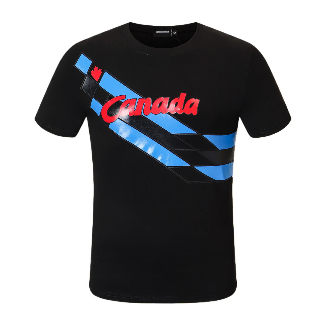 New-D2 Print 2024ss Cotton T-shirt