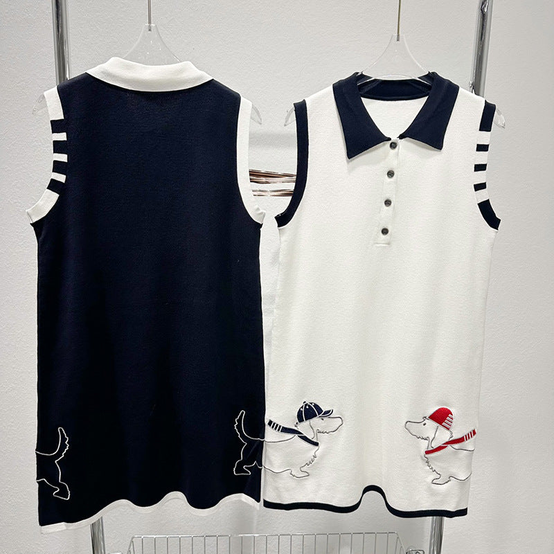 Thom Browne Women's Sleeveless Vest Dress