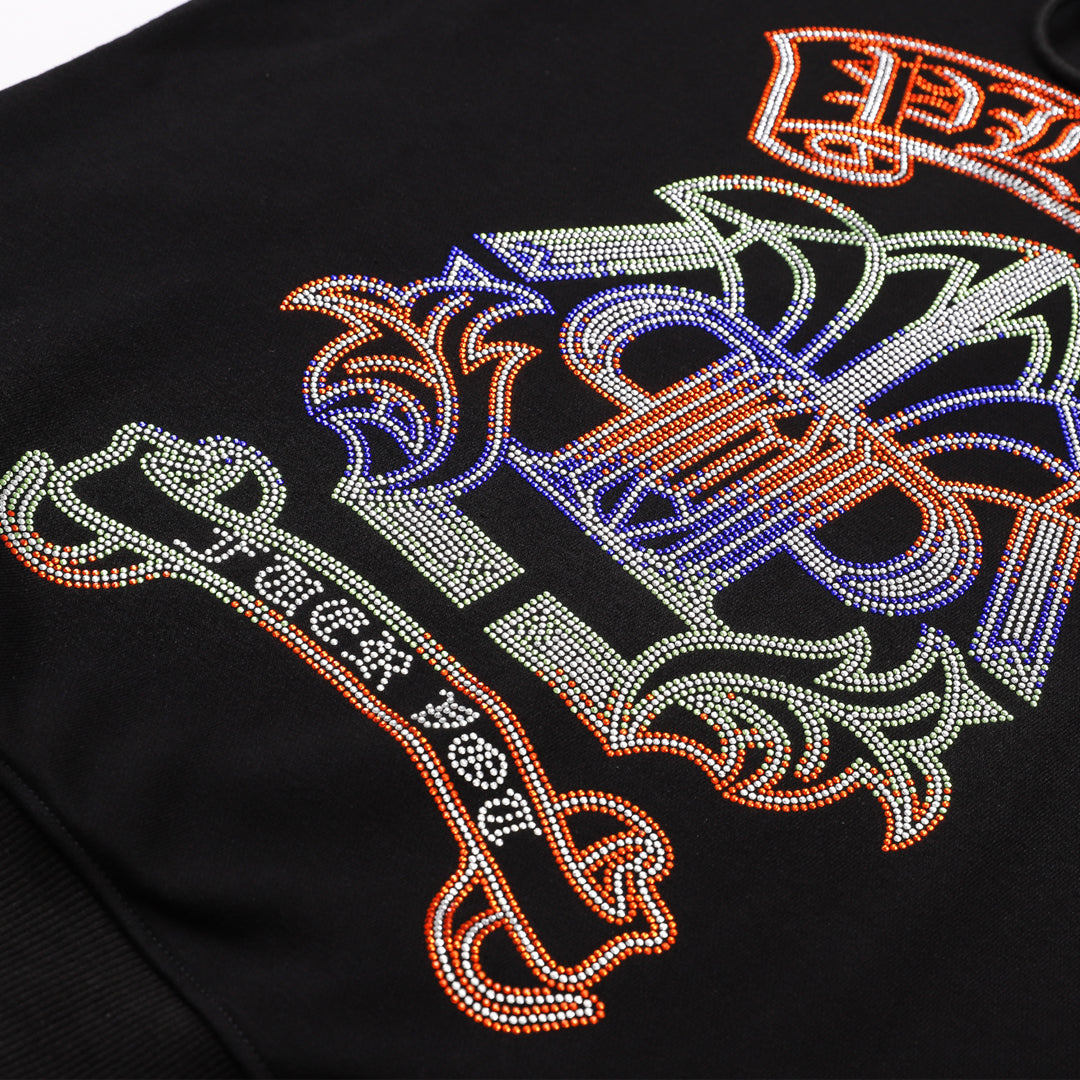 PIEIN 2025SS Unisex Black Hoodie