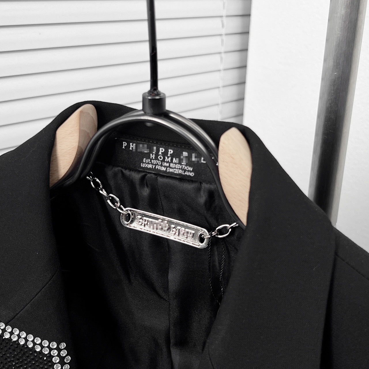 PP Men's Blazer with Lightning Rhinestones