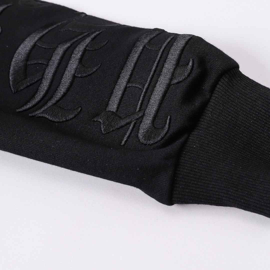 PIEIN 2025SS Unisex Black Hoodie