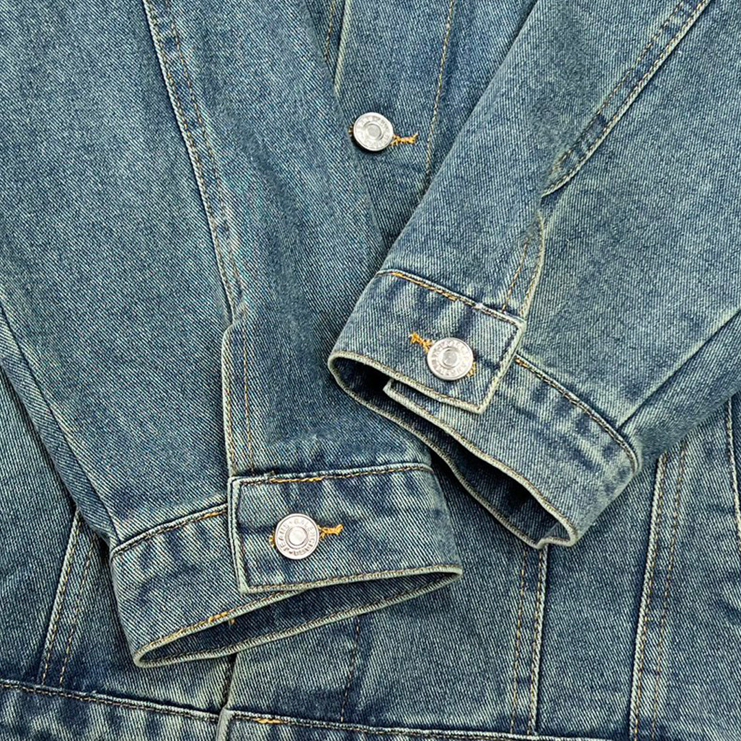 Balenciaga Embroidered Denim Jacket