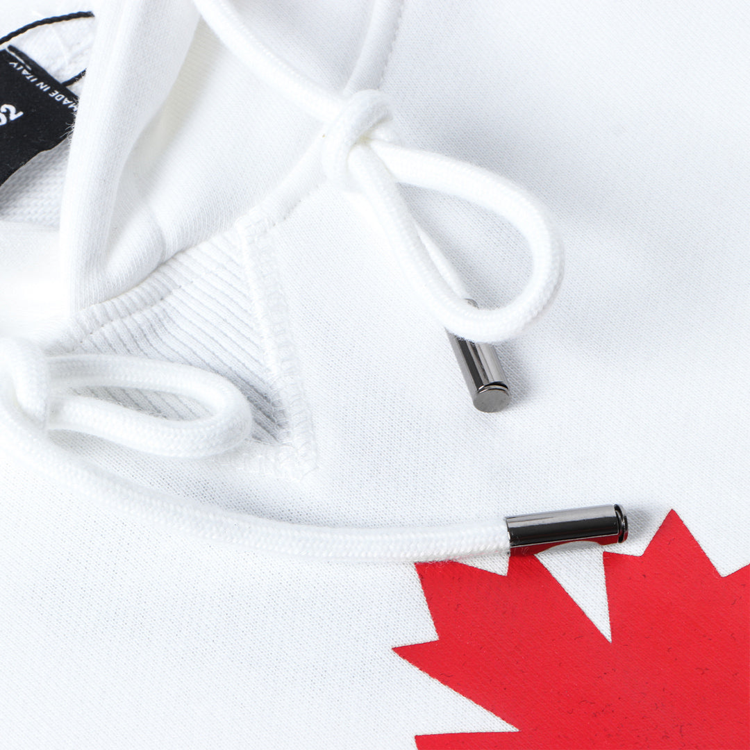 SOLA-DSQ2 24ss Printing Maple Leaf Hoodie