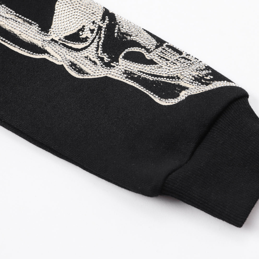 PIEIN 2025SS Sports Black Hoodie