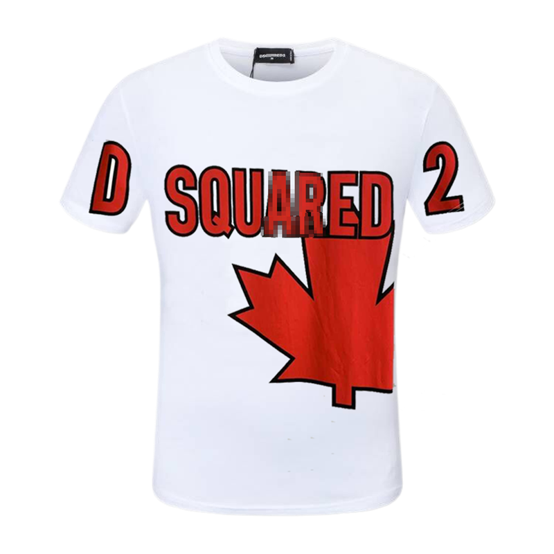 New-D2 Maple Leaf LOGO Cotton T-shirt