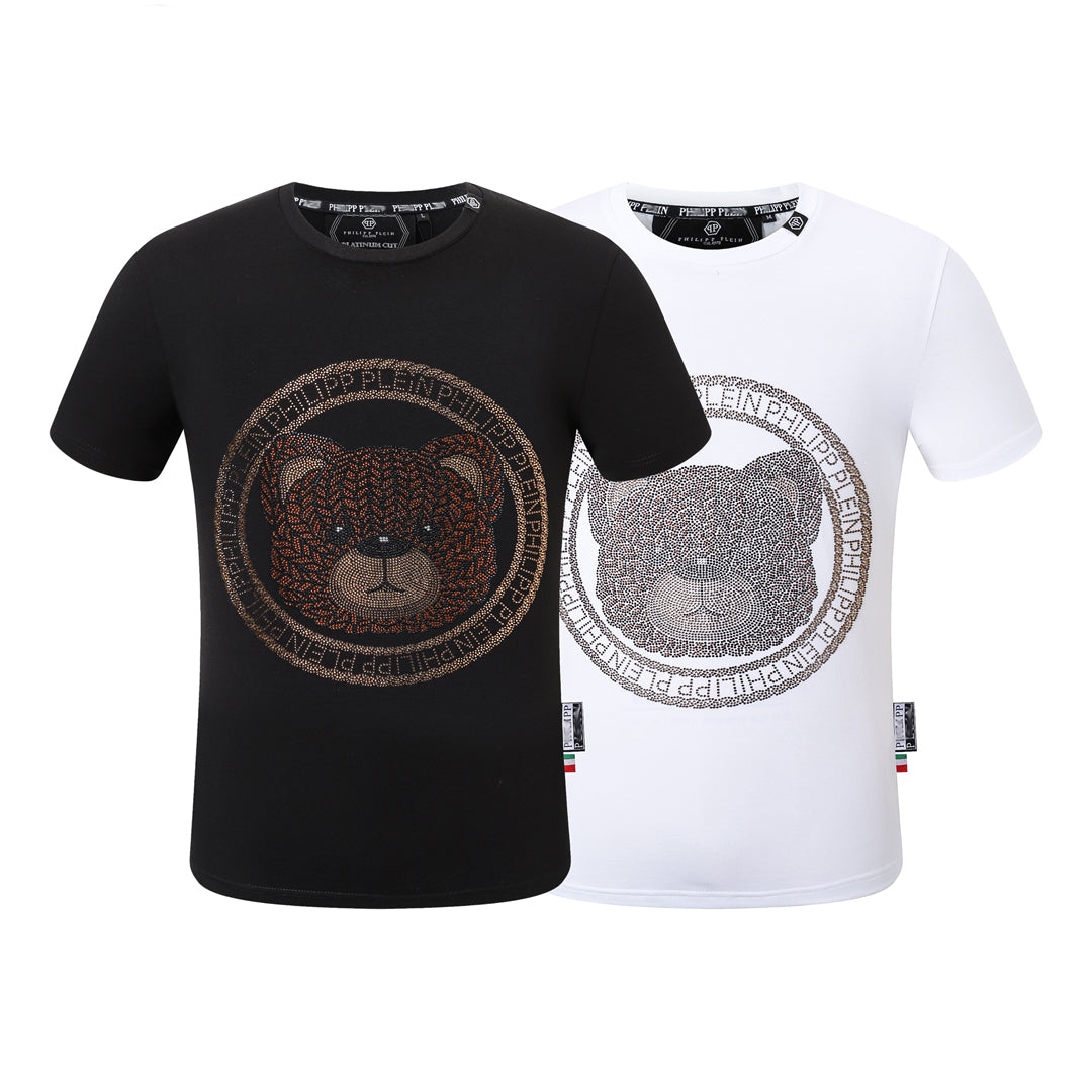 SOLA-PP Bear hot diamond man T-shirt