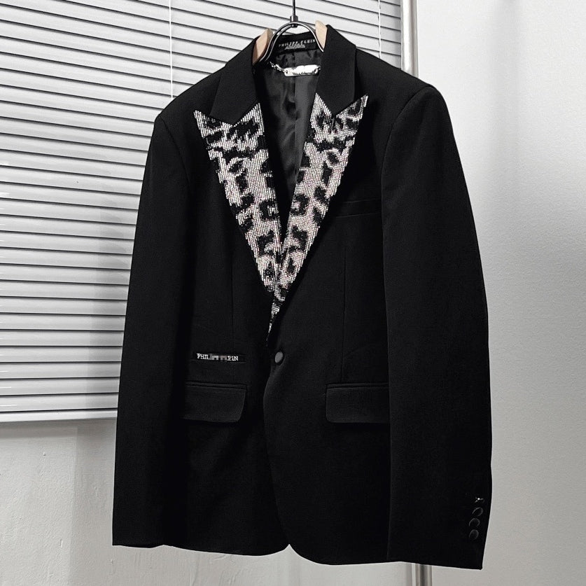 PP Men's Rhinestone Collar Suit