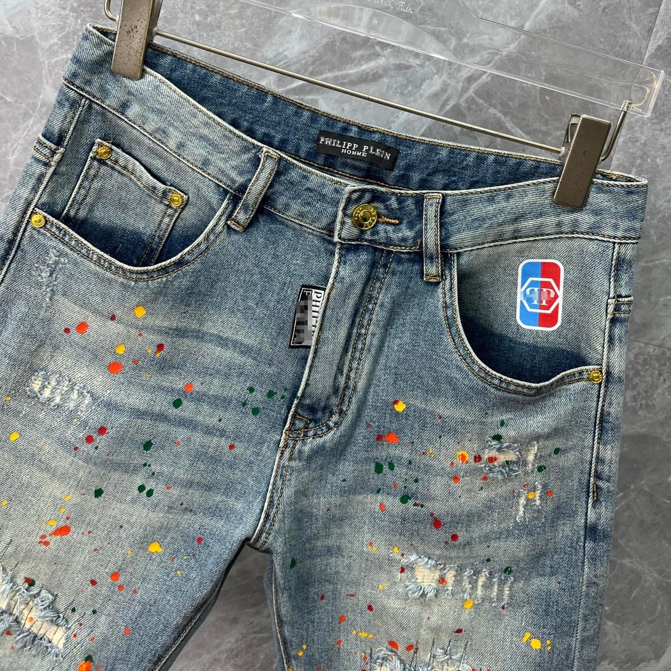 SOLA-PP Inkjet Short Jeans