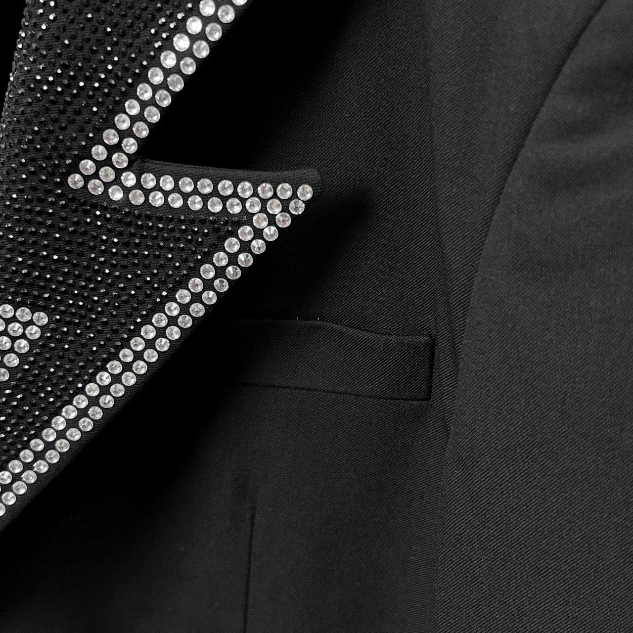 PP Men's Blazer with Lightning Rhinestones