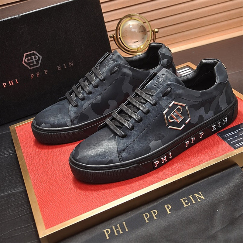 PP Men New Men's leather sneakers