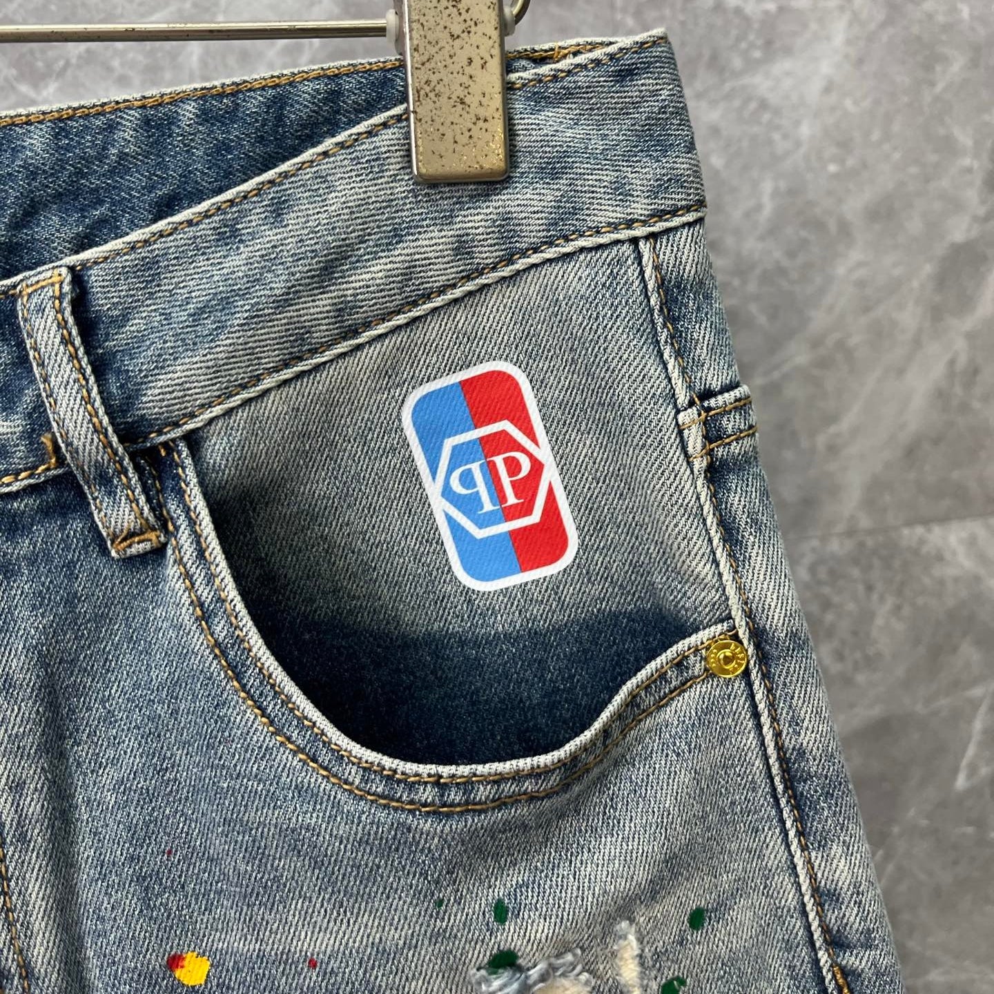 SOLA-PP Inkjet Short Jeans